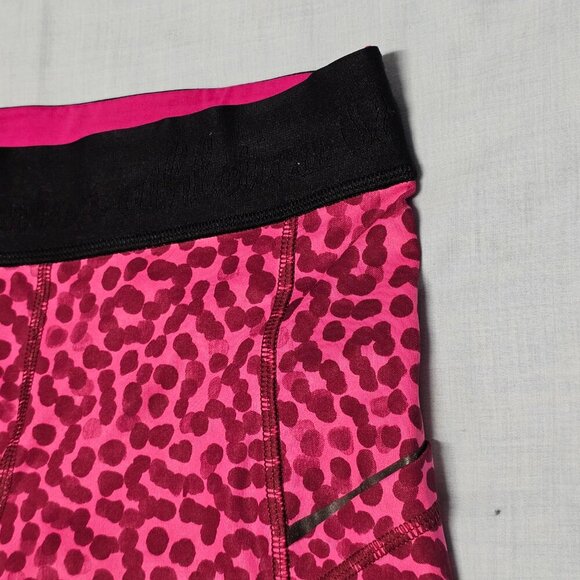 Lululemon What The Sport Short In Black/Pink Cheetah Print Size 4 - Picture 11 of 11